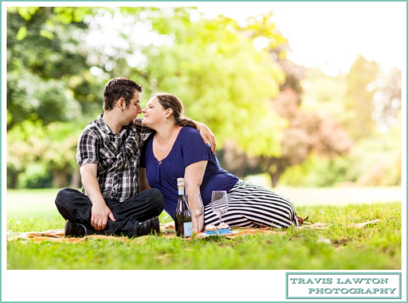 picnic engagement session in redmond washington